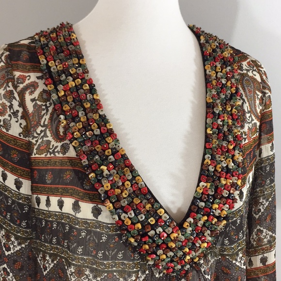 Beaded boho tunic - Picture 2 of 6